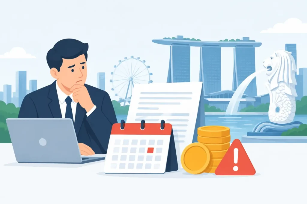 Late Annual Filing Penalty Example for Singapore